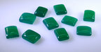 Green Onyx 10PC Tiny 3x5 MM Emerald Cabochon Green Luster semi Precious Precious Gemstone