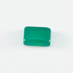 Green Onyx 1PC Small 6x8 MM Emerald Cabochon Green Fine semi Precious Loose Gemstone
