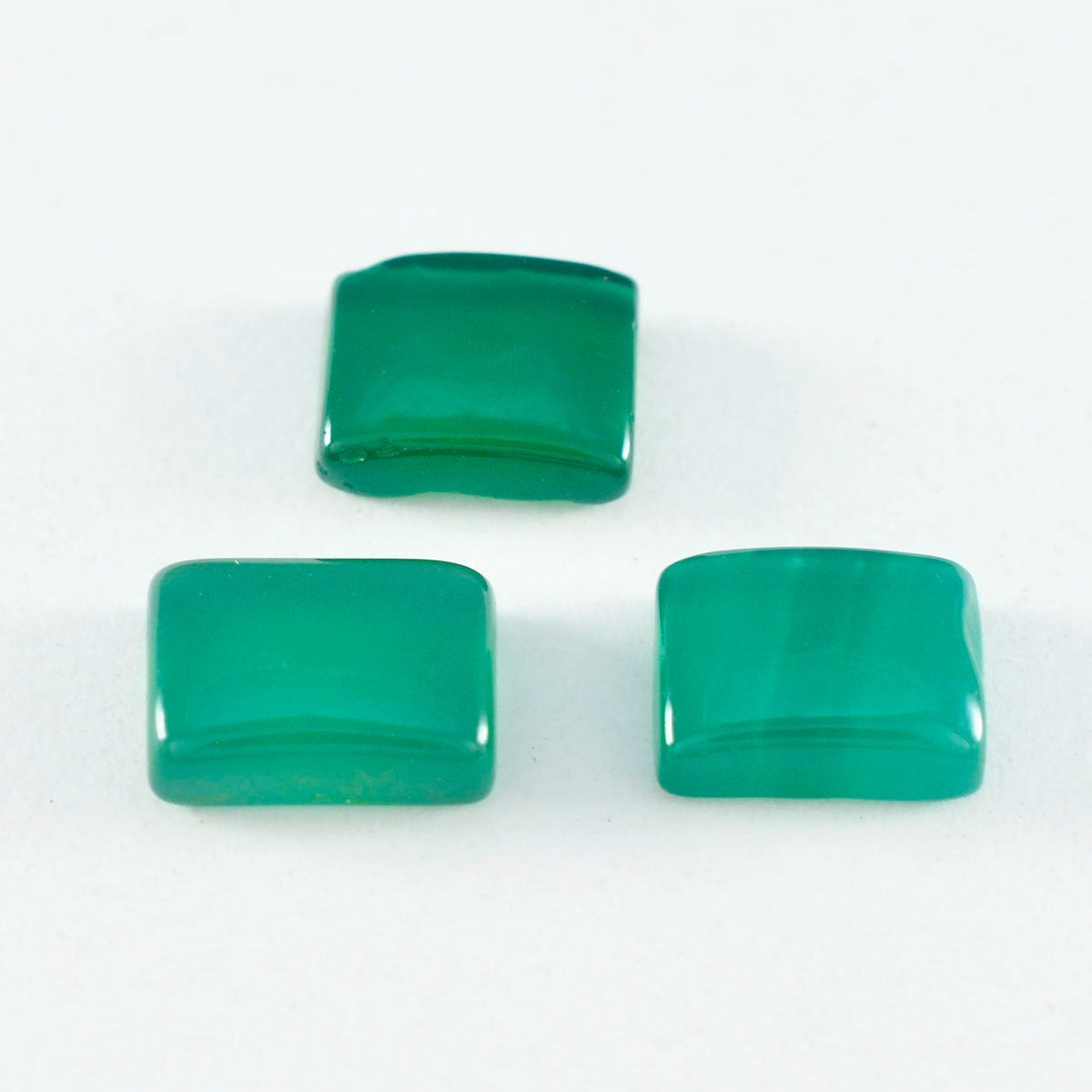 Green Onyx 1PC Small 6x9 MM Emerald Cabochon Green High Quality semi Precious Loose Gemstones