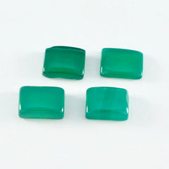 Green Onyx 1PC Small 6x9 MM Emerald Cabochon Green High Quality semi Precious Loose Gemstones