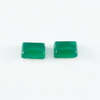 Green Onyx 1PC Medium 7x10 MM Emerald Cabochon Green Genuine semi Precious Precious Gemstone