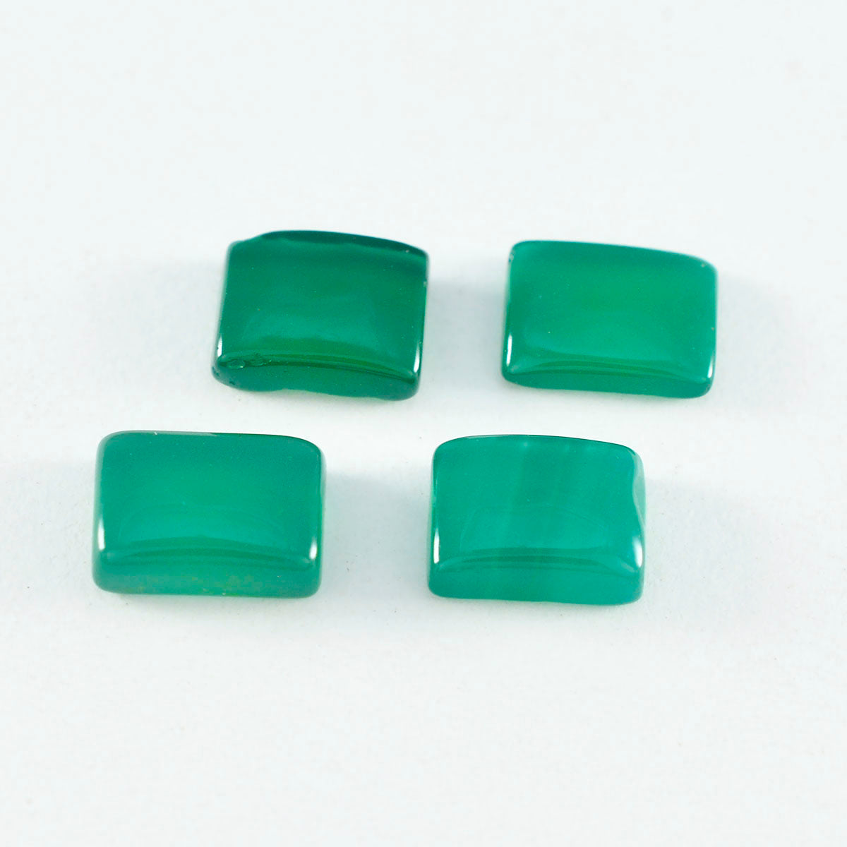 Green Onyx 1PC Large 9x11 MM Emerald Cabochon Green Pure semi Precious Loose Gems