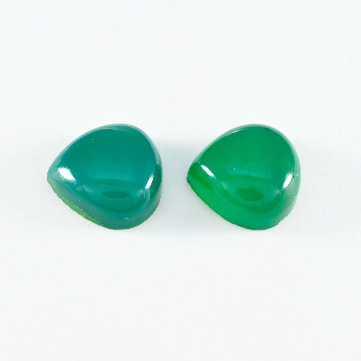 Green Onyx 1PC Large 11x11 MM Heart Cabochon Green Genuine semi Precious Precious Gemstone