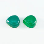 Green Onyx 1PC Large 11x11 MM Heart Cabochon Green Genuine semi Precious Precious Gemstone