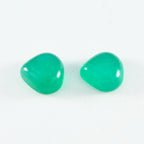 Green Onyx 1PC Large 10x10 MM Heart Cabochon Green Natural semi Precious Semi Precious Gemstone