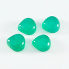 Green Onyx 1PC Tiny 6x6 MM Heart Cabochon Green Lustrous semi Precious Gems