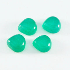 Green Onyx 1PC Tiny 6x6 MM Heart Cabochon Green Lustrous semi Precious Gems