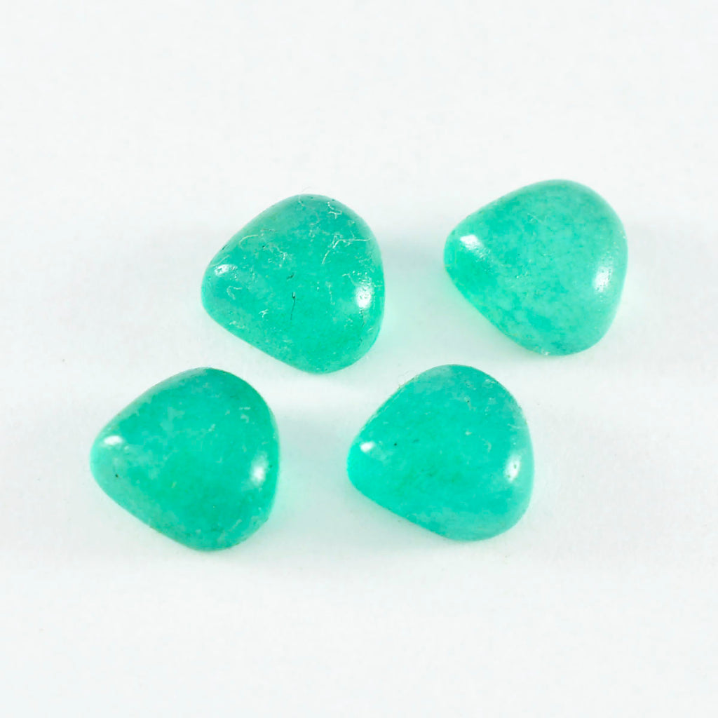 Green Onyx 1PC Small 8x8 MM Heart Cabochon Green Fine semi Precious Loose Gemstone