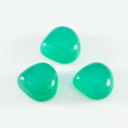 Green Onyx 1PC Medium 9x9 MM Heart Cabochon Green High Quality semi Precious Loose Gemstones