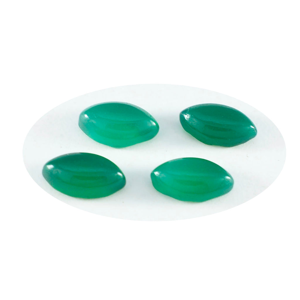 Green Onyx 1PC Large 8x16 MM Marquise  Cabochon Green Sparkling semi Precious Gems
