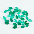 Green Onyx 10PC Tiny 4x8 MM Marquise  Cabochon Green Superior semi Precious Loose Gemstone