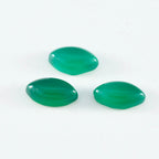 Green Onyx 10PC Tiny 3x6 MM Marquise  Cabochon Green Genuine semi Precious Loose Gems