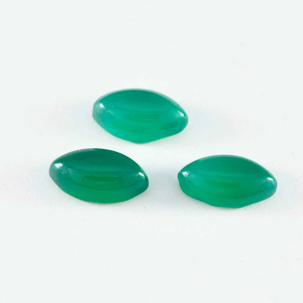 Green Onyx 10PC Tiny 4x8 MM Marquise  Cabochon Green Superior semi Precious Loose Gemstone