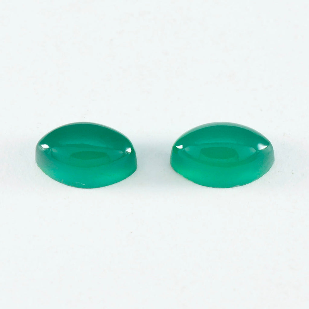 Green Onyx 1PC Small 5x10 MM Marquise  Cabochon Green Pure semi Precious Loose Gemstones