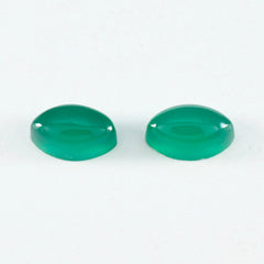 Green Onyx 1PC Small 5x10 MM Marquise  Cabochon Green Pure semi Precious Loose Gemstones