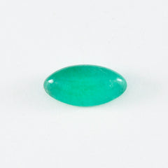 Green Onyx 1PC Small 6x12 MM Marquise  Cabochon Green Fiery semi Precious Semi Precious Gemstone