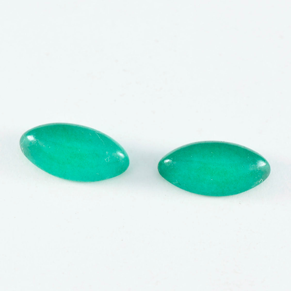 Green Onyx 1PC Small 6x12 MM Marquise  Cabochon Green Fiery semi Precious Semi Precious Gemstone
