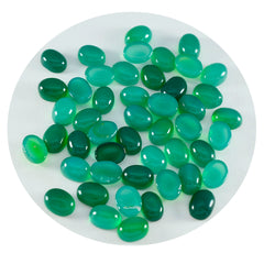 Green Onyx 1PC Tiny 5x7 MM Oval Cabochon Green Superior semi Precious Semi Precious Gemstone