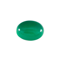Green Onyx 1PC Large 9x11 MM Oval Cabochon Green Splendid semi Precious Semi Precious Gemstone