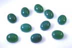 Green Onyx 1PC Large 10x12 MM Oval Cabochon Green Lustrous semi Precious Gems