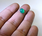 Green Onyx 10PC Tiny 3x5 MM Oval Cabochon Green Natural semi Precious Loose Gemstone