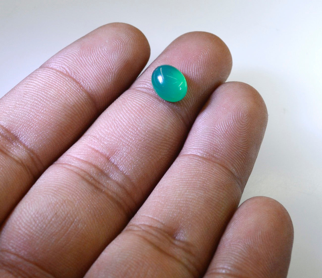Green Onyx 10PC Tiny 3x5 MM Oval Cabochon Green Natural semi Precious Loose Gemstone