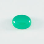 Green Onyx 1PC Medium 8x10 MM Oval Cabochon Green Polished semi Precious Loose Gemstones