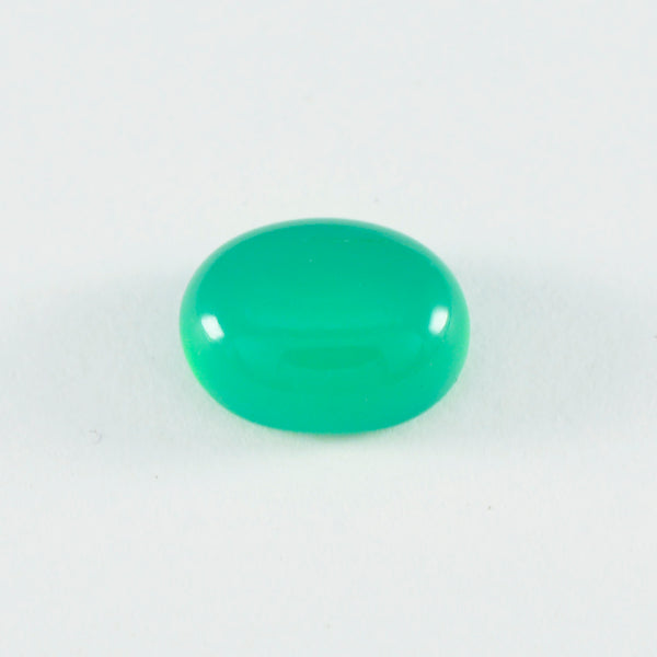 Green Onyx 1PC Medium 8x10 MM Oval Cabochon Green Polished semi Precious Loose Gemstones