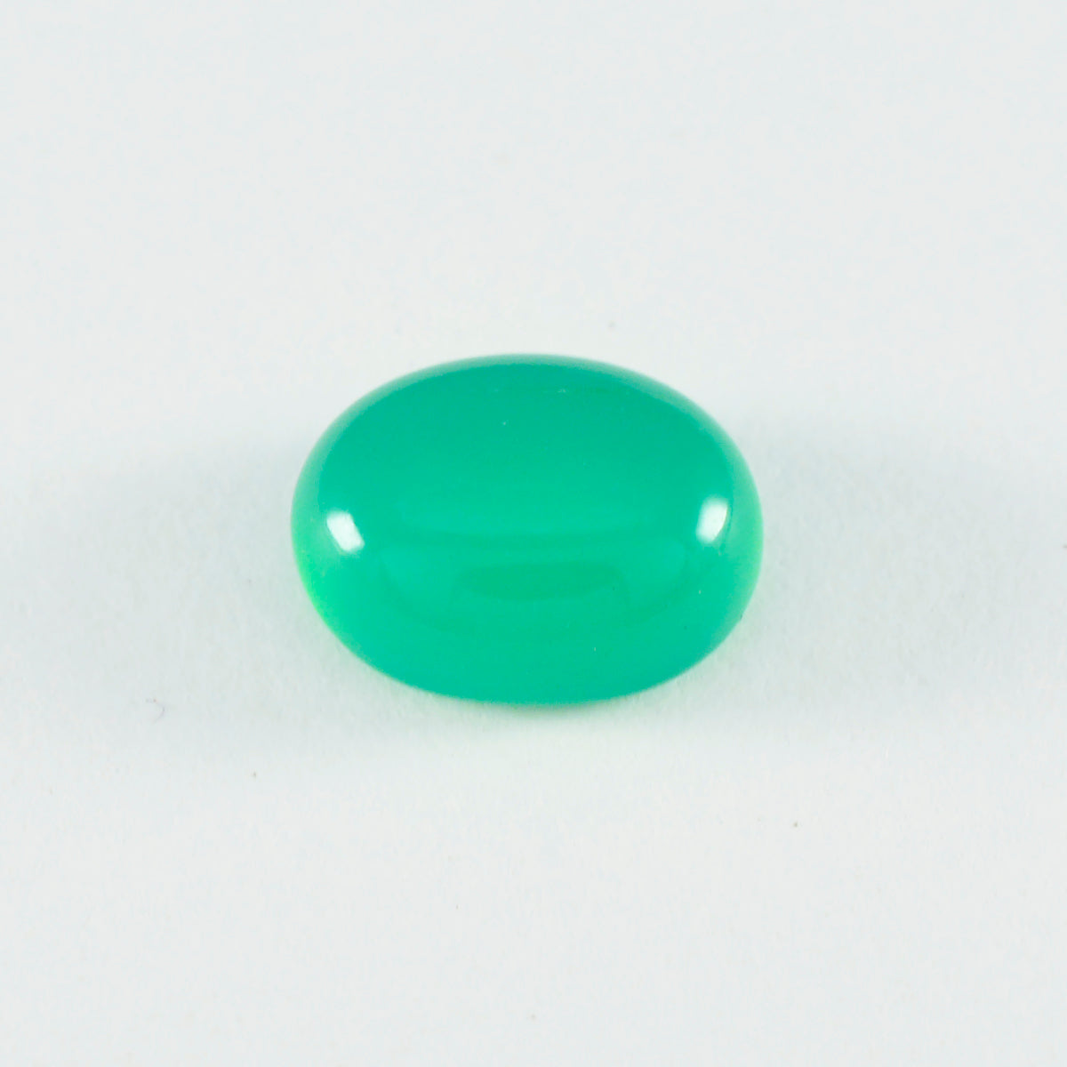 Green Onyx 1PC Large 8x12 MM Oval Cabochon Green Luster semi Precious Precious Gemstone