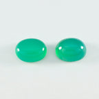 Green Onyx 1PC Medium 8x10 MM Oval Cabochon Green Polished semi Precious Loose Gemstones