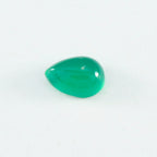 Green Onyx 10PC Tiny 4x6 MM Pear Cabochon Green Sparkling semi Precious Loose Gemstone