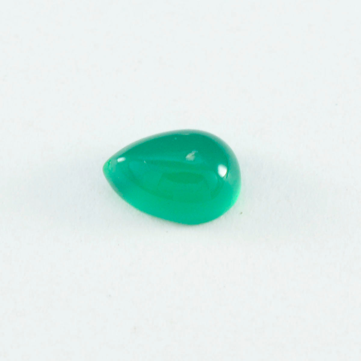 Green Onyx 10PC Tiny 4x6 MM Pear Cabochon Green Sparkling semi Precious Loose Gemstone