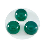 Green Onyx 1PC Large 10x10 MM Round Cabochon Green High Quality semi Precious Loose Gemstones