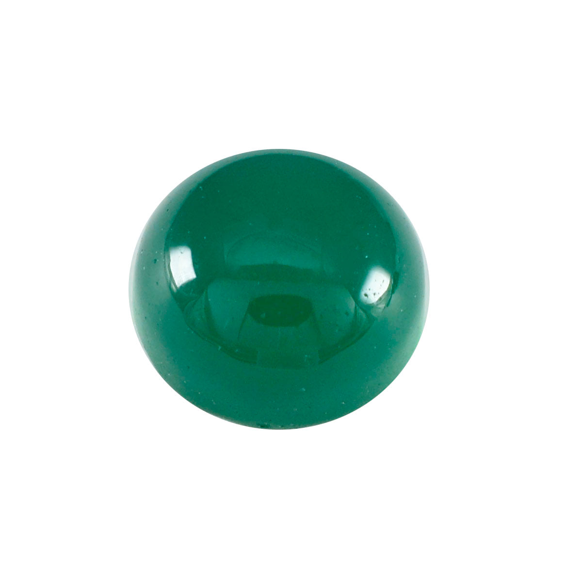 Green Onyx 1PC Large 11x11 MM Round Cabochon Green Natural semi Precious Semi Precious Gemstone