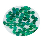 Green Onyx 10PC Tiny 5x5 MM Round Cabochon Green Splendid semi Precious Semi Precious Gemstone