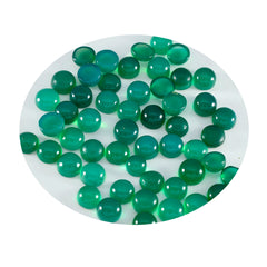 Green Onyx 10PC Tiny 5x5 MM Round Cabochon Green Splendid semi Precious Semi Precious Gemstone