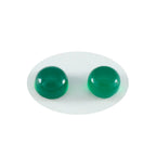 Green Onyx 1PC Small 7x7 MM Round Cabochon Green Lustrous semi Precious Gems