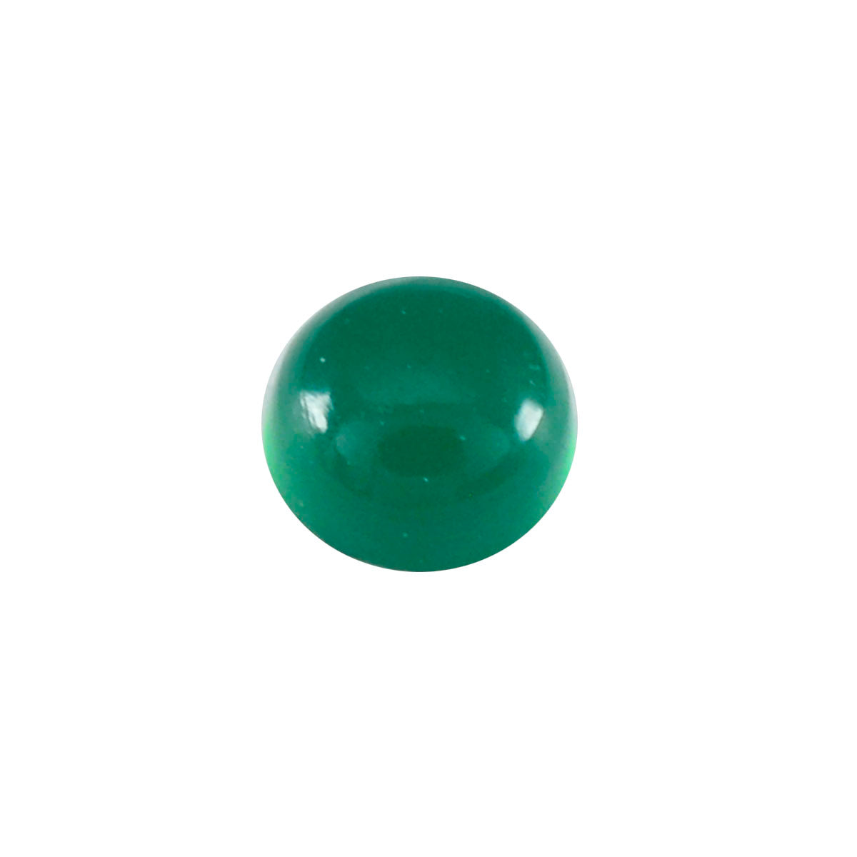Green Onyx 1PC Small 8x8 MM Round Cabochon Green Shine semi Precious Loose Gems