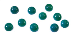 Green Onyx 10PC Tiny 3x3 MM Round Cabochon Green Sparkling semi Precious Loose Gemstone