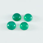 Green Onyx 1PC Small 8x8 MM Round Cabochon Green Shine semi Precious Loose Gems