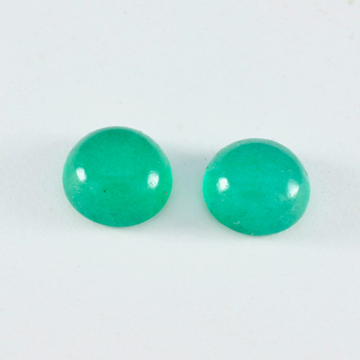 Green Onyx 1PC Medium 9x9 MM Round Cabochon Green Fine semi Precious Loose Gemstone