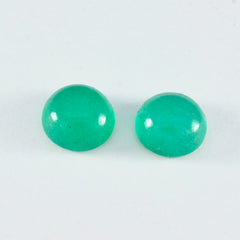 Green Onyx 1PC Medium 9x9 MM Round Cabochon Green Fine semi Precious Loose Gemstone