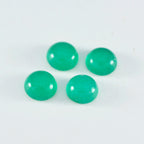 Green Onyx 1PC Medium 9x9 MM Round Cabochon Green Fine semi Precious Loose Gemstone