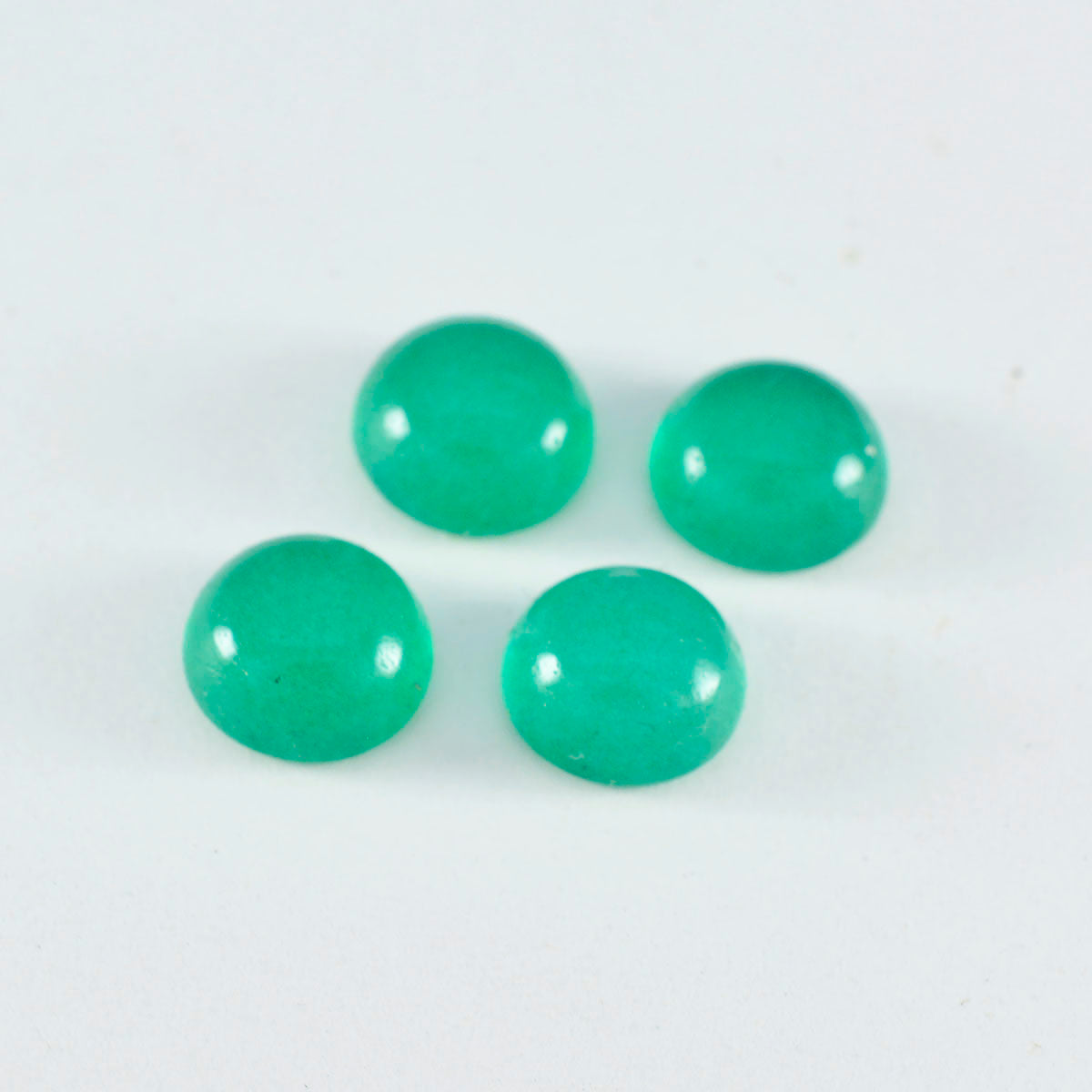 Green Onyx 1PC Medium 9x9 MM Round Cabochon Green Fine semi Precious Loose Gemstone