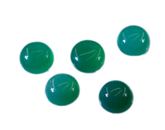 Green Onyx 1PC Medium 9x9 MM Round Cabochon Green Fine semi Precious Loose Gemstone