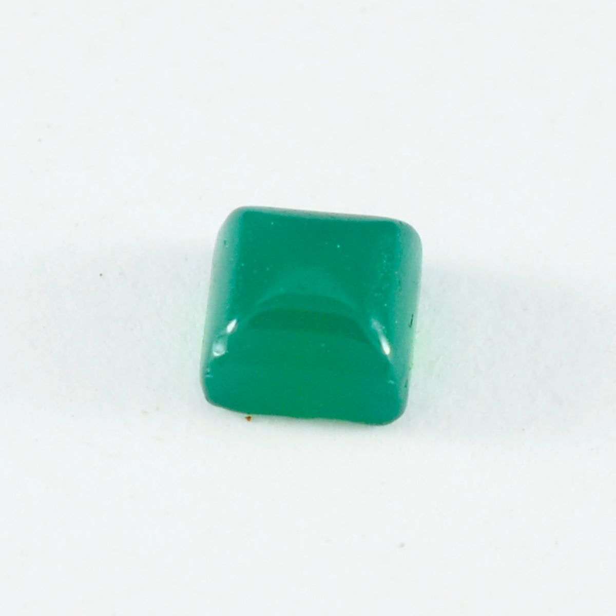Green Onyx 1PC Large 11x11 MM Square Cabochon Green Shine semi Precious Loose Gemstones