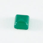 Green Onyx 1PC Large 11x11 MM Square Cabochon Green Shine semi Precious Loose Gemstones
