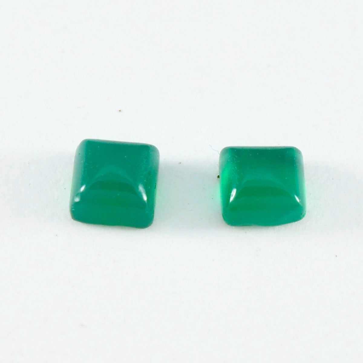 Green Onyx 1PC Small 8x8 MM Square Cabochon Green Splendid semi Precious Gems