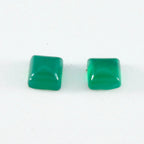 Green Onyx 1PC Small 8x8 MM Square Cabochon Green Splendid semi Precious Gems