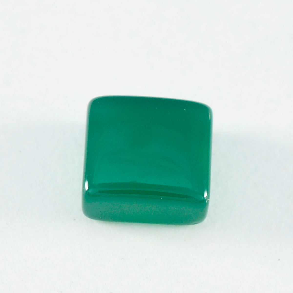 Green Onyx 1PC Small 7x7 MM Square Cabochon Green Polished semi Precious Precious Gemstone